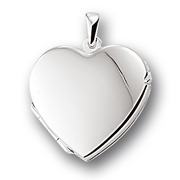 Huiscollectie 1005531 Silver medallion Heart