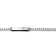 Huiscollectie 1005666 Silver nametag bracelet