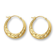 Huiscollectie 4013015 Golden earrings 20 mm