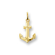 Huiscollectie 4002157 Golden charm anchor medium