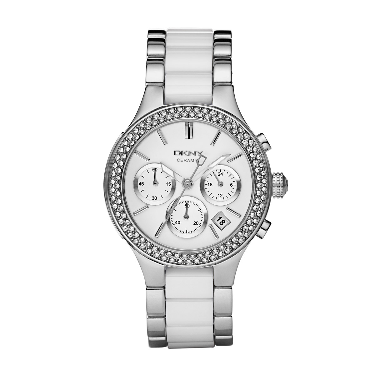 dkny watches ceramic white womens