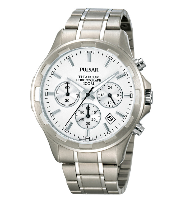 Pulsar titanium sale chronograph 100m