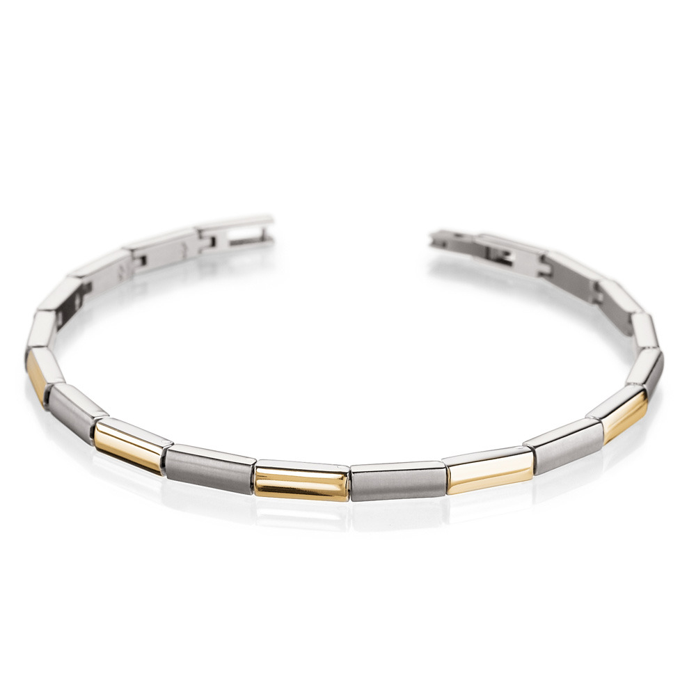 Boccia 0387 02 goldplated titanium bracelet