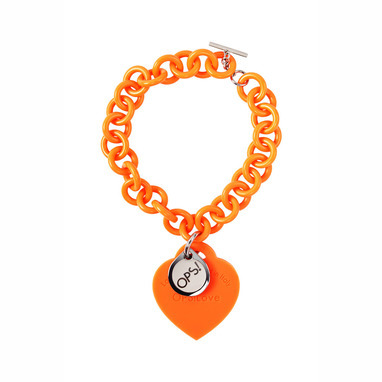 OPS!Objects OPSBR-24 Pearl orange fluo armband