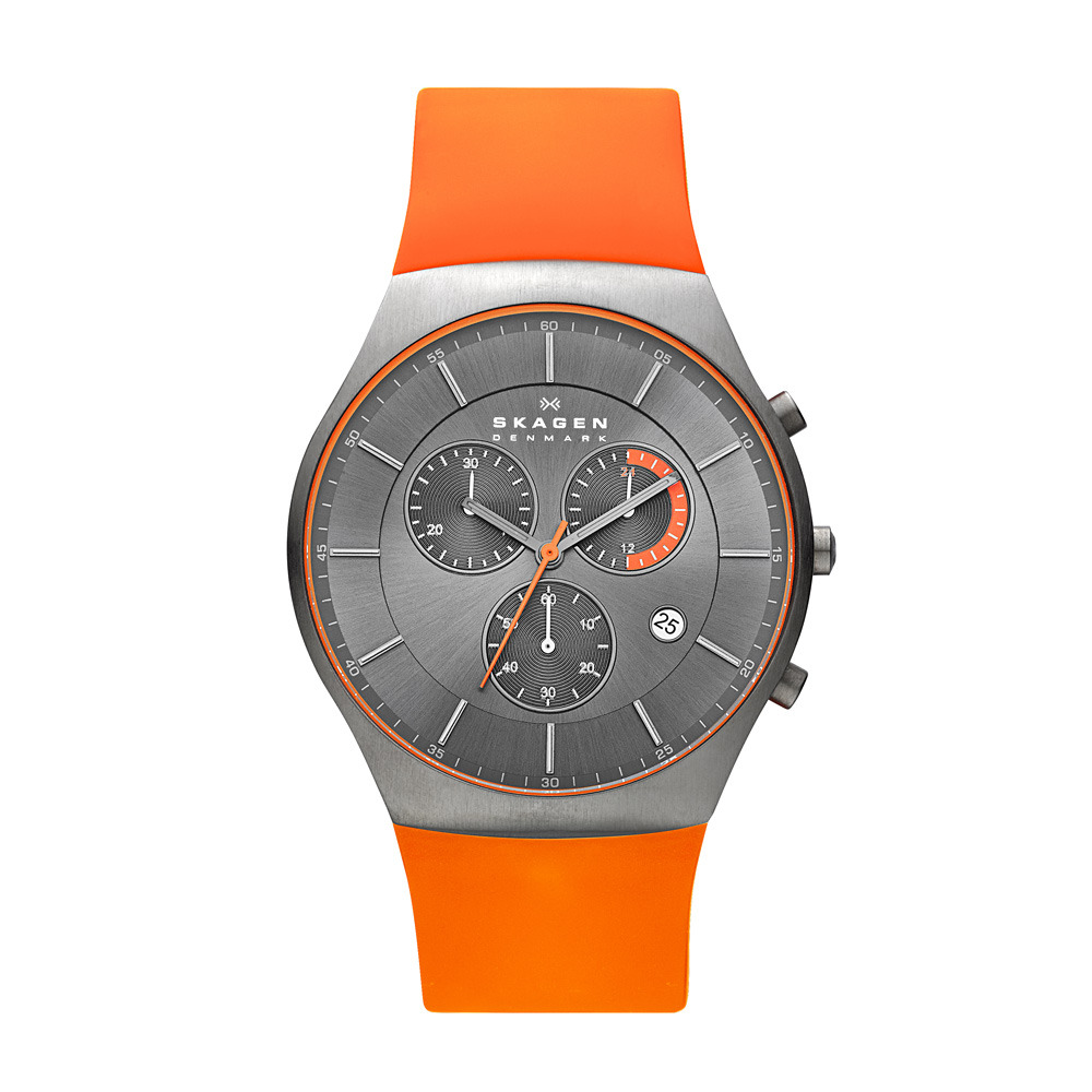 Skagen balder silicone store strap men's watch