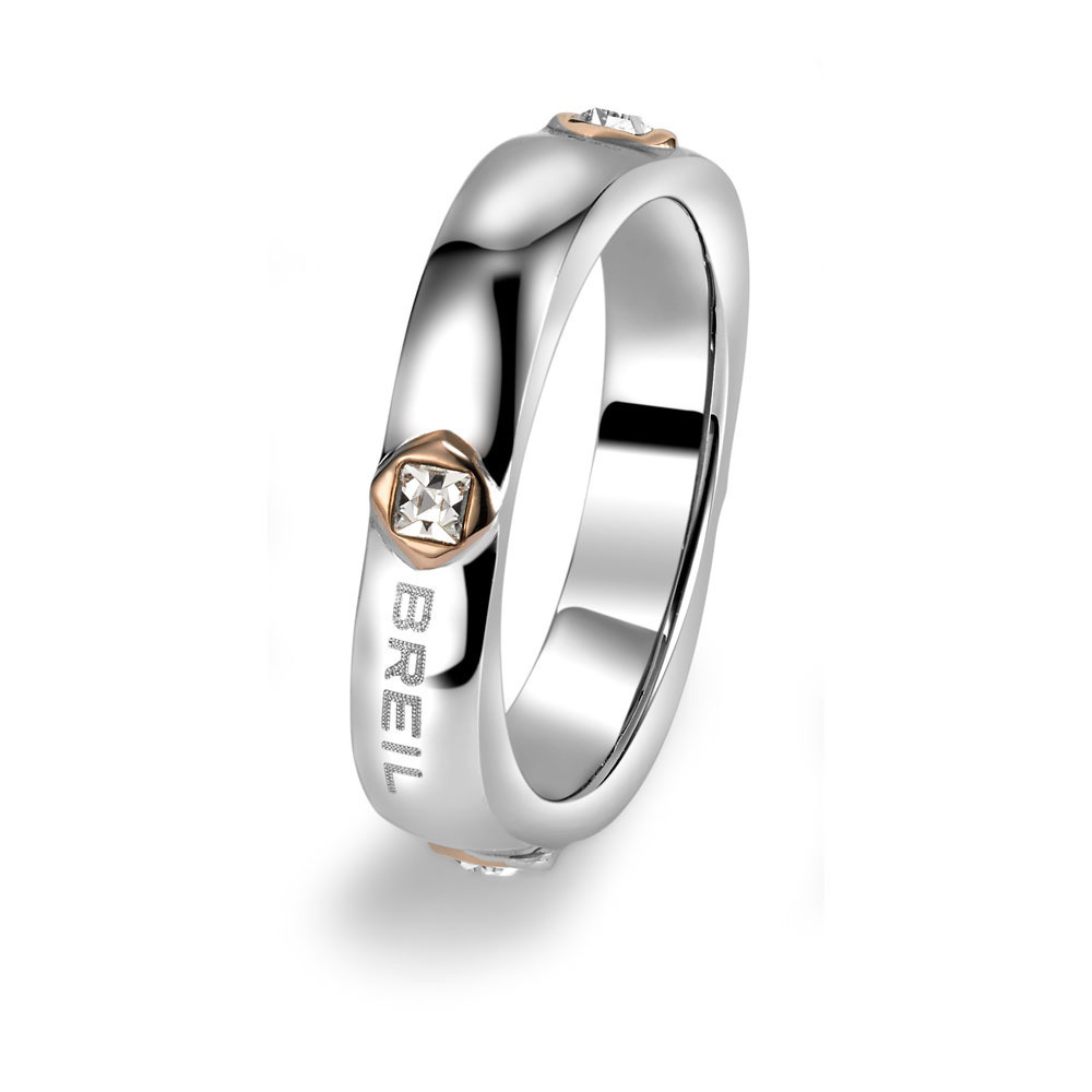 Breil TJ1555 Crossing Love steel ring WatchesnJewellery