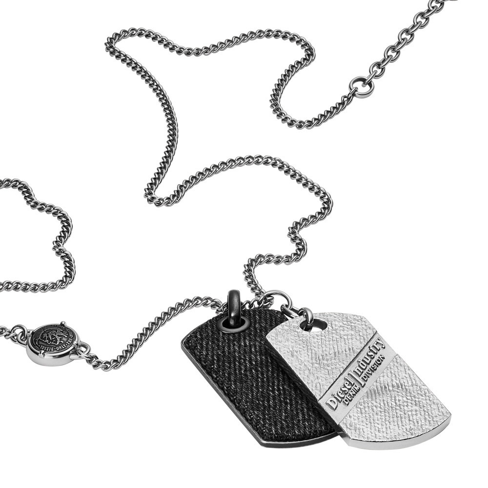 diesel only the brave necklace