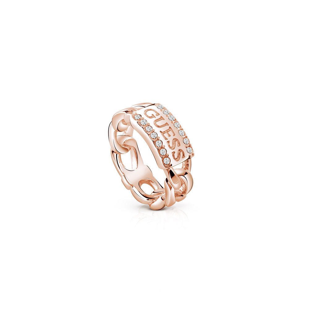 guess ring rose gold