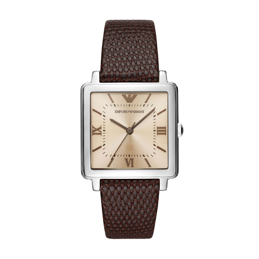 armani square watch