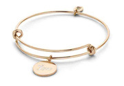 CO88 Collection 8CB-90176 - Steel bangle with charm - love - one-size - rose colored