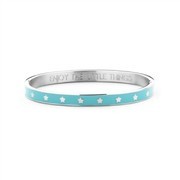 CO88 Collection 8CB-90189 - Steel bangle with stars - one-size - silver / blue