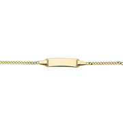 Glow 204.0551 Engraving bracelet Gourmet yellow gold 1.7 mm