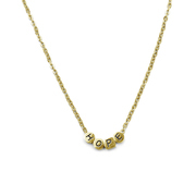 CO88 Collection 8CN-26032 - Steel necklace with pendant - hope - 38 + 5 cm - gold colored