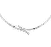 House Collection 1321208 Silver Necklace Connector Zirconia 3.0 mm x 42+4 cm