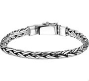 House collection Bracelet Silver Braided 6 mm 19 cm