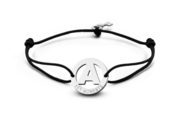 Key Moments 8KM-A00001 Bracelet A-Key textile-steel black-silver