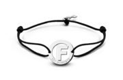 Key Moments 8KM-A00006 Bracelet F-Key textile-steel black-silver