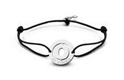 Key Moments 8KM-A00015 Bracelet with steel letter O and key one-size silver