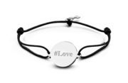 Key Moments 8KM-BE0002 Bracelet with Love charm and key, one-size silver