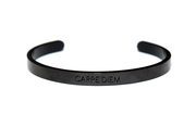 Key Moments 8KM-BM0001 Bangle Bracelet Carpe Diem steel black one-size