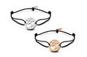 Key Moments 8KM-C00006 Duo bracelet with open hearts and key one-size silver / rose colored