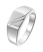 House collection Ring Poli/mat Silver