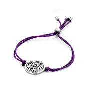 CO88 Collection Chakra 8CB 90208 Bracelet with Steel Element - Crown Chakra  20 mm - One-size - Purple