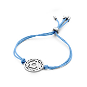 CO88 Collection Chakra 8CB 90210 Bracelet with Steel Element - Throath Chakra  20 mm - One-size - Blue