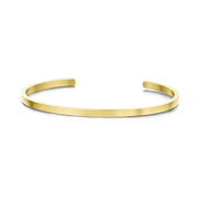 Key Moments 8KM B00377 Steel Open Bangle One-size Gold