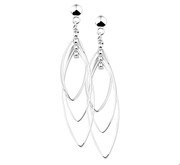 House Collection Earrings Silver Shiny 52.5 mm x 11.5 mm