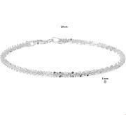 House collection Bracelet Silver Braided 3.0 mm 18 cm