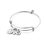 CO88 Collection Zodiac 8CB 90274 Steel Bracelet with Pendants - Constellation Leo - One-size - Silver colored