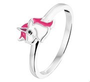 Home Collection Ring Unicorn Silver Rhodium Plated