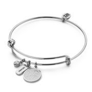 CO88 Collection Zodiac 8CB 90427 Steel bracelet - Zodiac sign Gemini - Silver colored