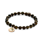 CO88 Collection Majestic 8CB 90507 Natural Stone Bracelet - Tiger Eye - One-size / 6 mm - Brown