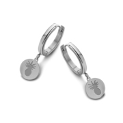 CO88 Collection Sense 8CE 70089 Steel Earrings - 16 mm - Pineapple - Silver colored