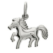 House collection 1321733 silver Charm Horse 15 x 11 mm