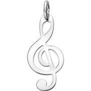 Home Collection Pendant Silver Musical Note