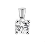 House Collection Pendant Silver Zirconia 9 x 5.5 mm