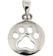 Home Collection Pendant Silver Dog Paw