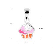 Home Collection Pendant Silver Cupcake