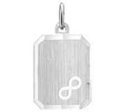 House Collection Pendant Silver Infinity Poli/matt Diamond-coated