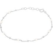 House collection Bracelet Silver Pearl 1.0 mm 16.5 + 2 cm