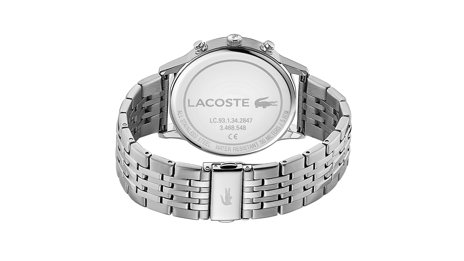 Lacoste all stainless steel water resistant store 5 atm