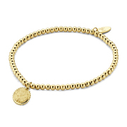 CO88 Collection Divine 8CB 90663 Steel stretch bracelet - pendant - One-size - gold colored