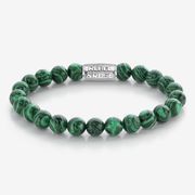 Rebel and Rose RR-80080-S Stretch bracelet Malachite Green silver-green 8 mm