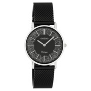 OOZOO C20141 Watch Vintage Mesh steel silver-black 32 mm