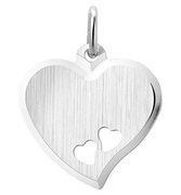 House collection Engraving heart Diamond-coated