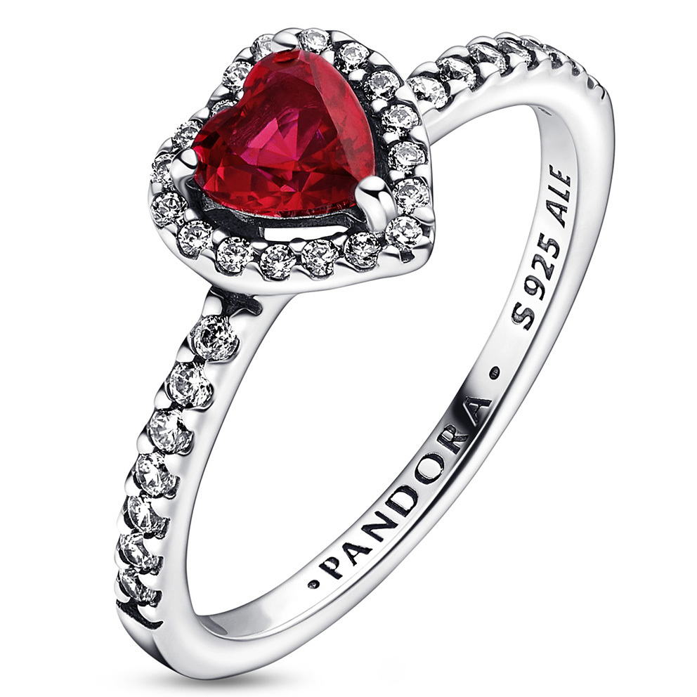 Heart silver 2024 ring pandora